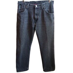 Vintage 32x30 Wrangler Mens Insulated Jeans Black Denim 100% Cotton USA Made
